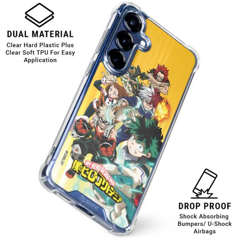 My Hero Academia Deku Squad Season 5 Galaxy S25 Clear Case